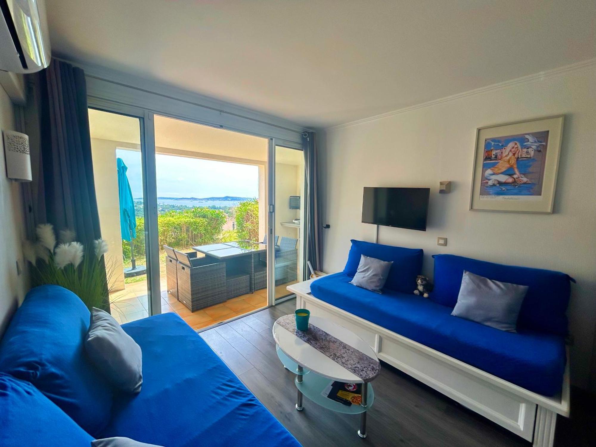 Les Restanques Vue Mer Roses 1070 Rez De Jardin Grimaud Ngoại thất bức ảnh